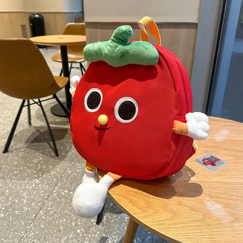 Vack Nylon Backpack Unisex Tomato-1