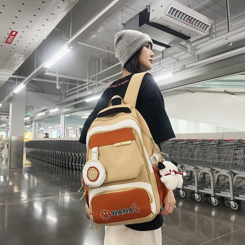 Vack Nylon Backpack Unisex Multicolor-13