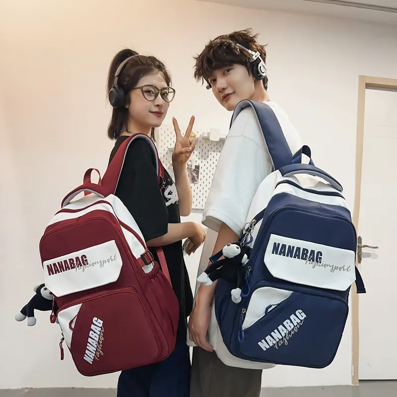 Vack Nylon Backpack Unisex Multicolor-9