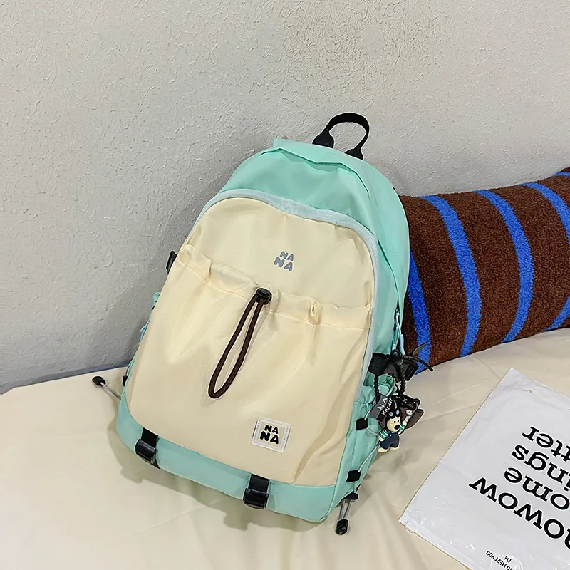 Vack Nylon Backpack Unisex Multicolor-16