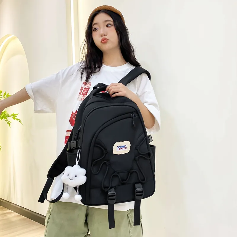 Vack Nylon Backpack Unisex Multicolor-18