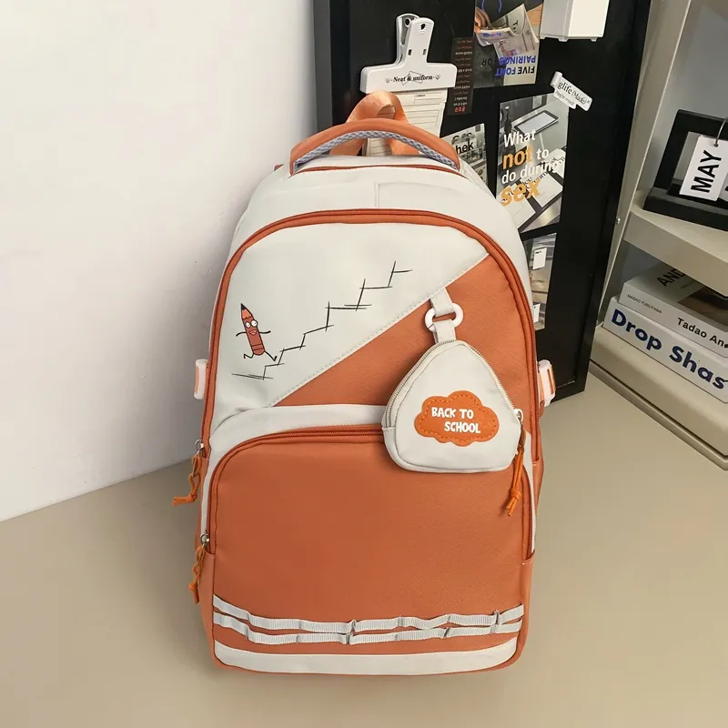 Vack Nylon Backpack Unisex Multicolor-15