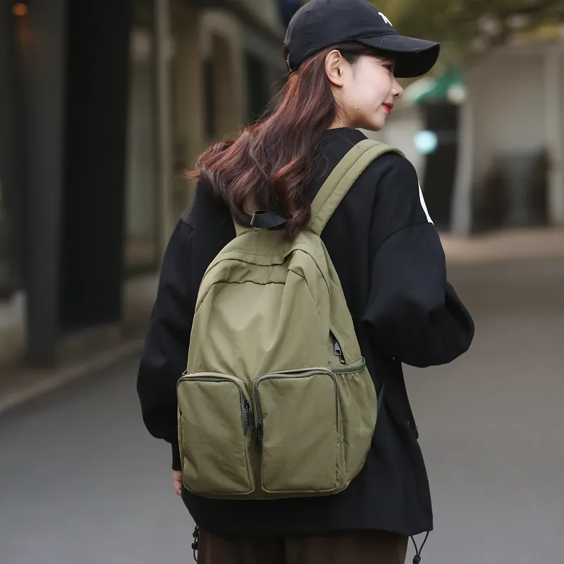 Vack Nylon Backpack Unisex Multicolor-13