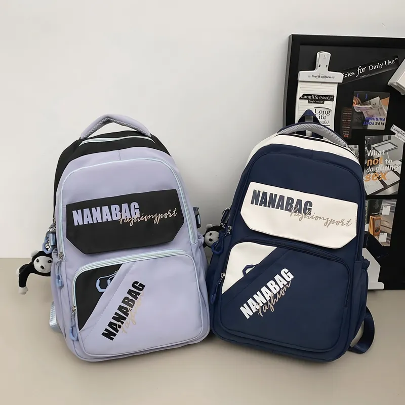 Vack Nylon Backpack Unisex Multicolor-18
