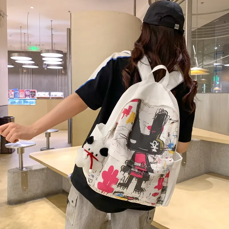 Vack Nylon Backpack Unisex Multicolor-11