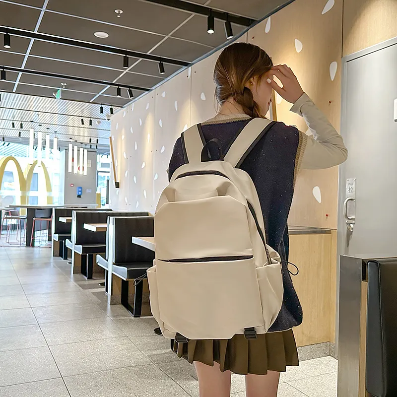 Vack Nylon Backpack Unisex Multicolor-3