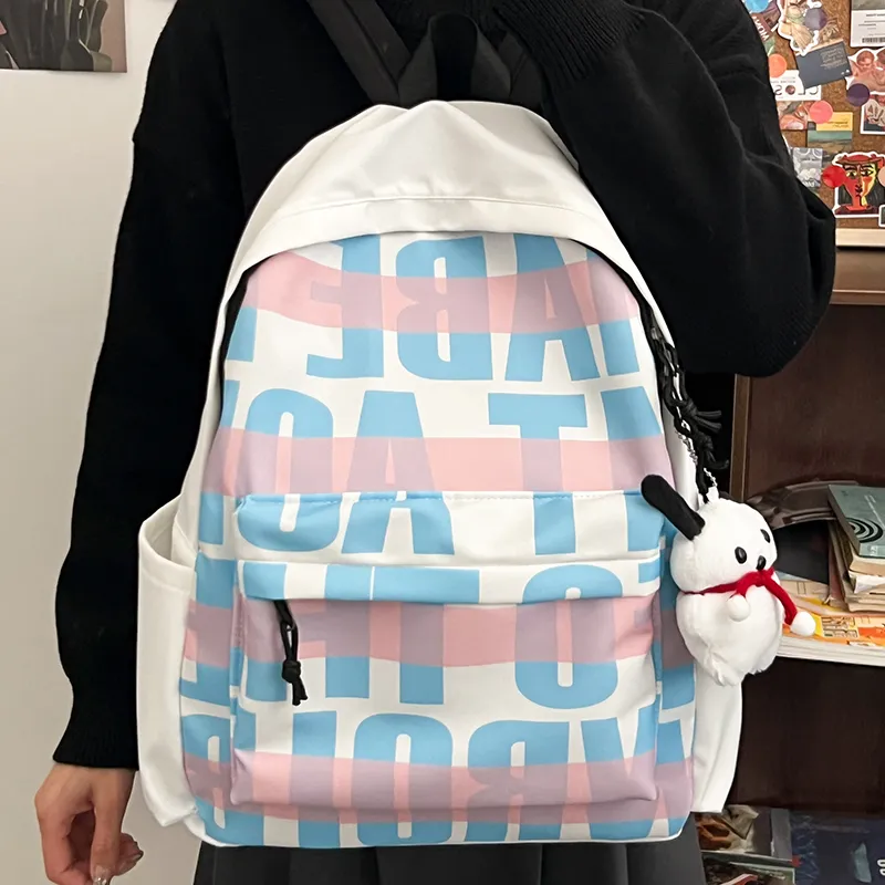 Vack Nylon Backpack Unisex Multicolor-17