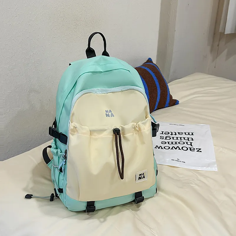 Vack Nylon Backpack Unisex Multicolor-17