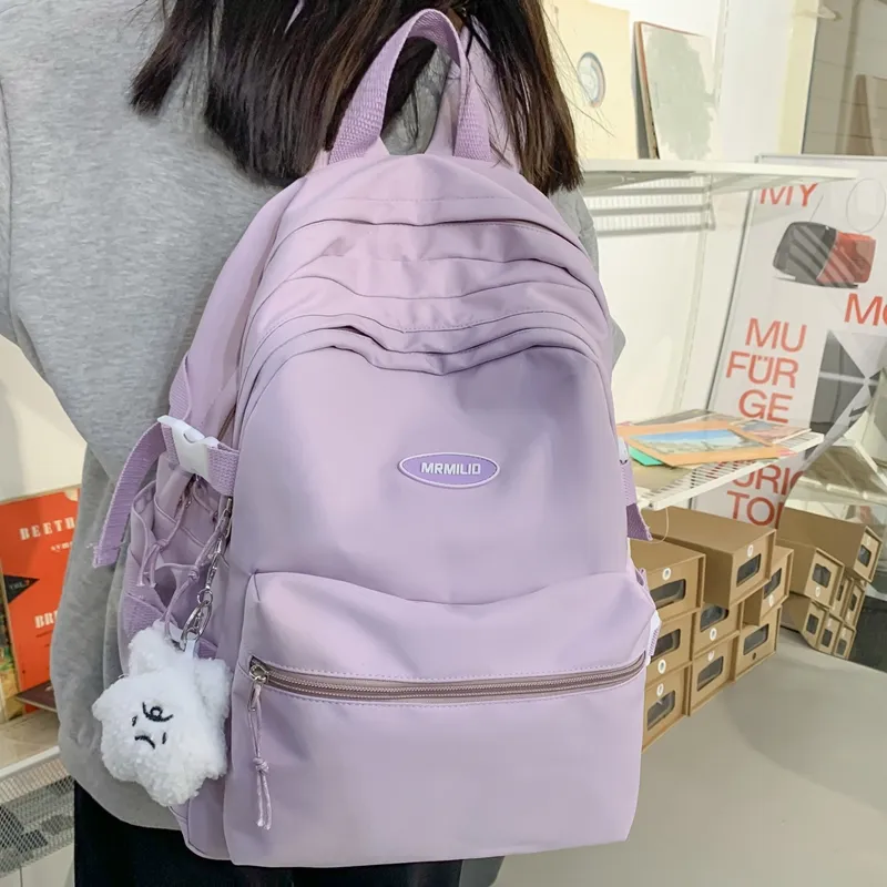 Vack Nylon Backpack Unisex Multicolor-14