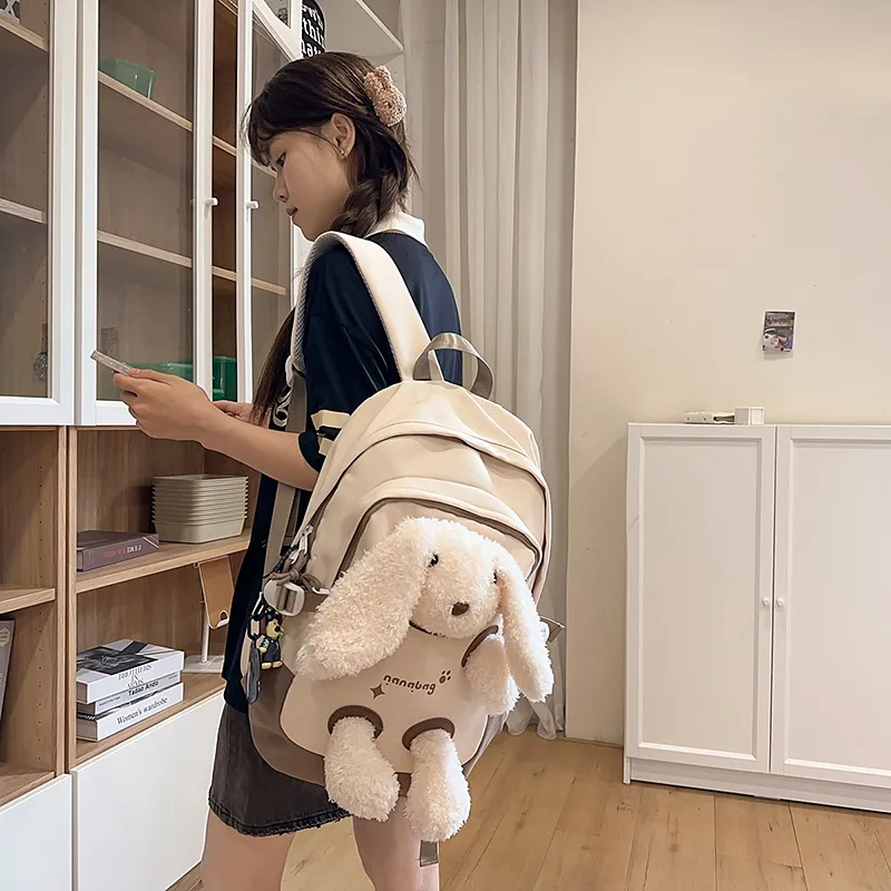 Vack Nylon Backpack Unisex Multicolor-13