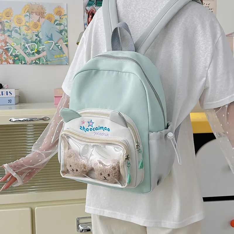 Vack Nylon Backpack Unisex Multicolor-9