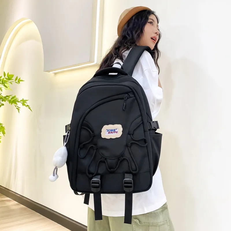 Vack Nylon Backpack Unisex Multicolor-19