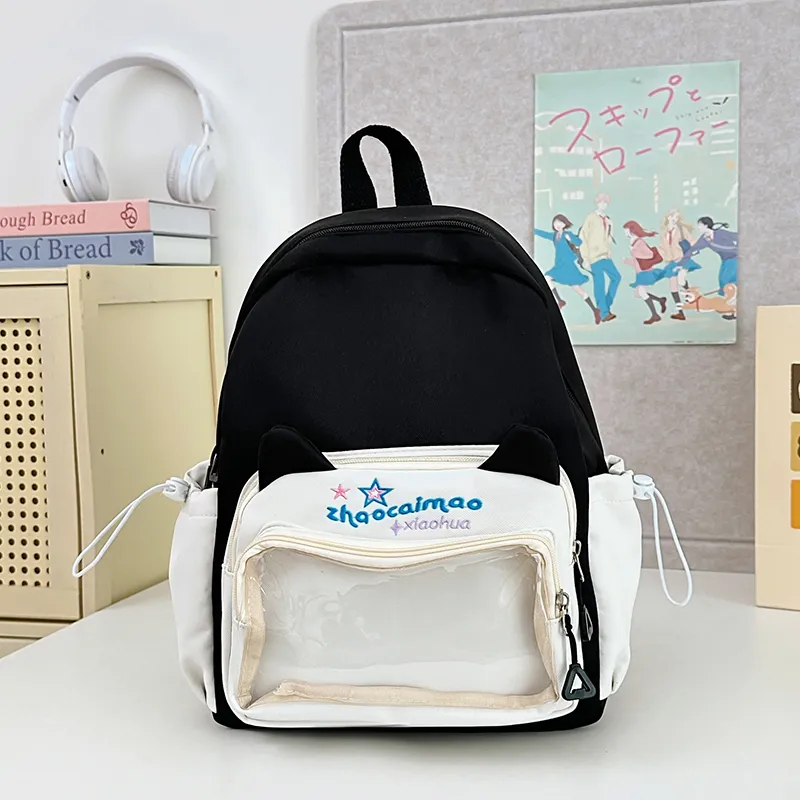 Vack Nylon Backpack Unisex Multicolor-2