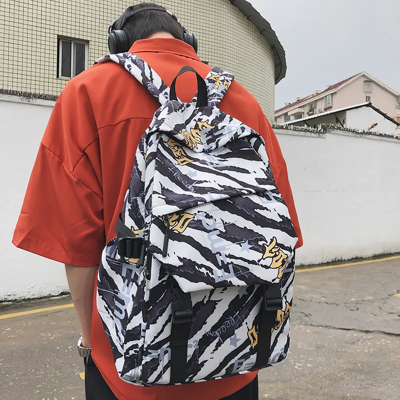 Vack Nylon Backpack Unisex Multicolor-6