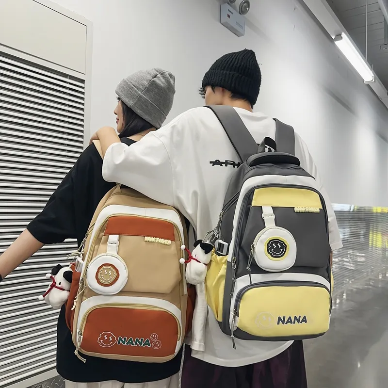 Vack Nylon Backpack Unisex Multicolor-1