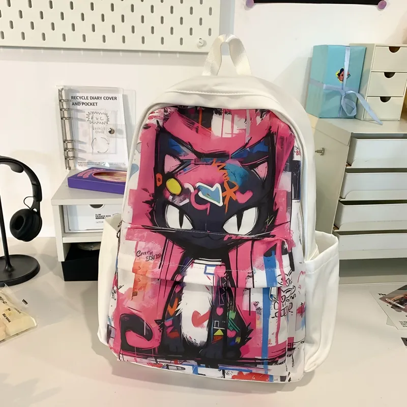 Vack Nylon Backpack Unisex Multicolor-2
