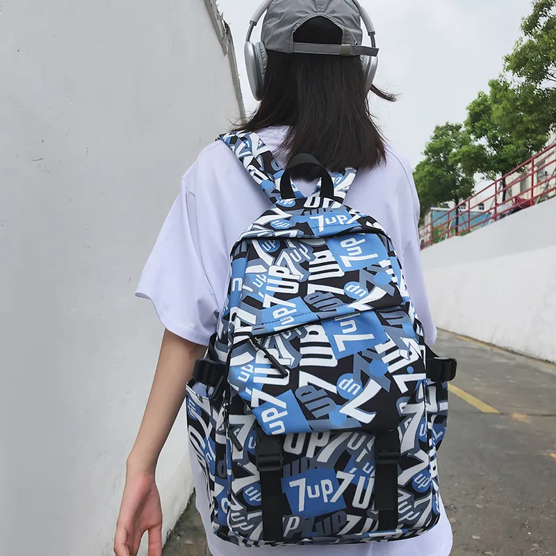 Vack Nylon Backpack Unisex Multicolor-3