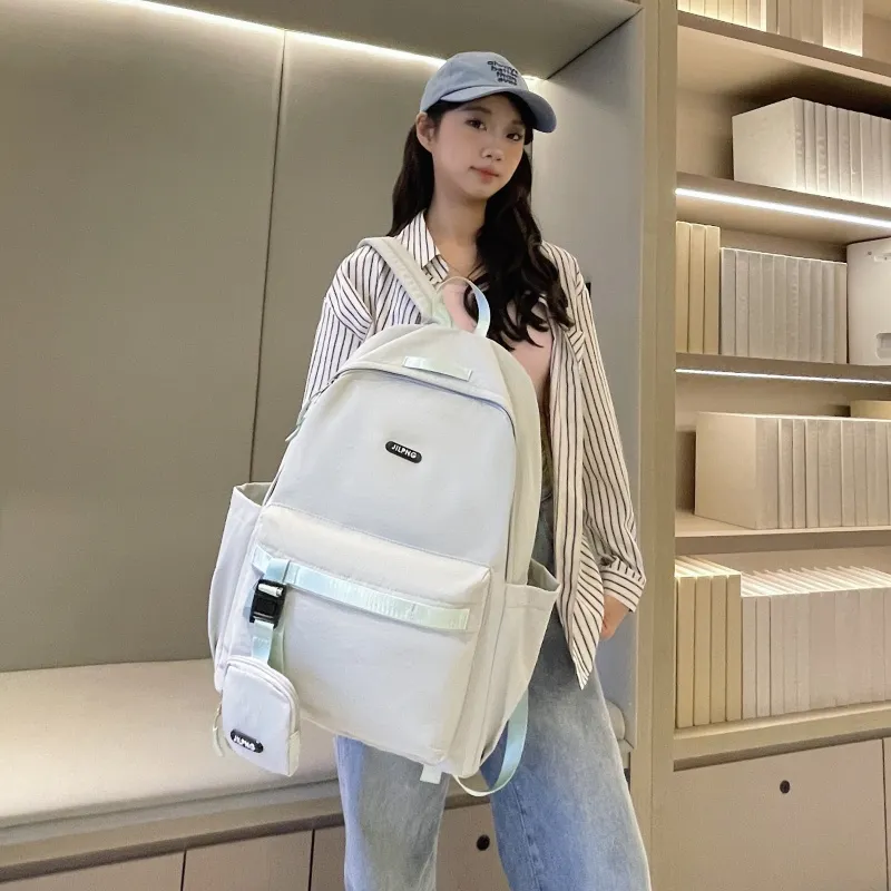 Vack Canvas Backpack Unisex Multicolor-18