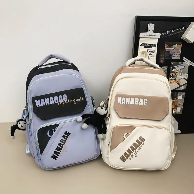 Vack Nylon Backpack Unisex Multicolor-19