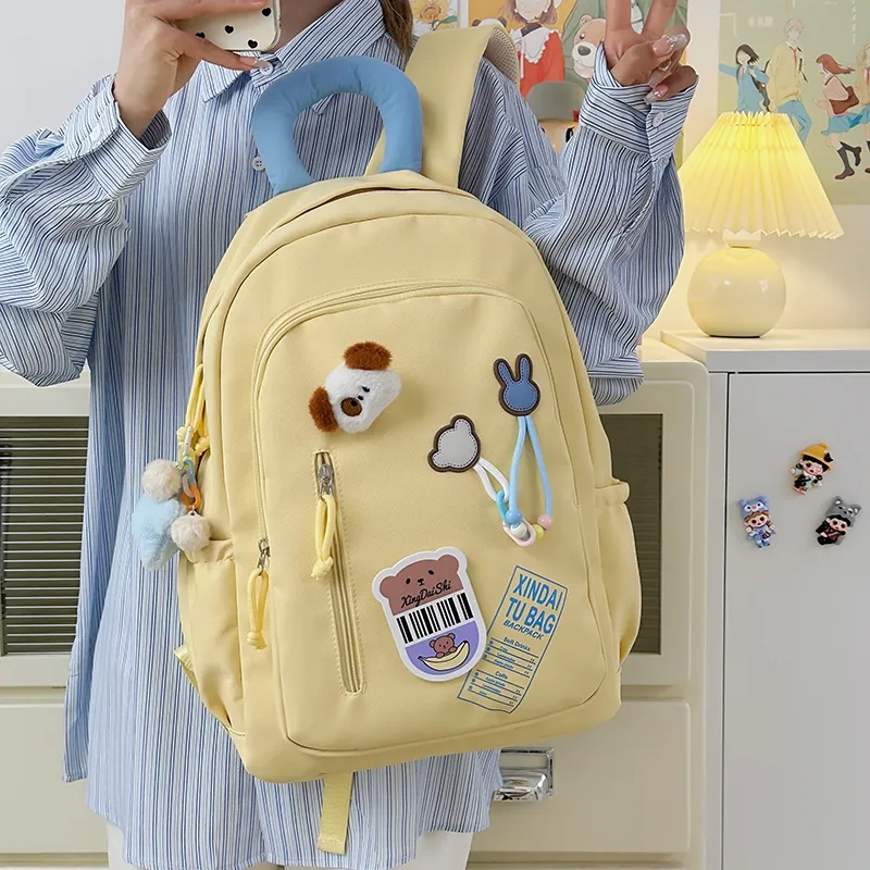 Vack Nylon Backpack Unisex Multicolor-14