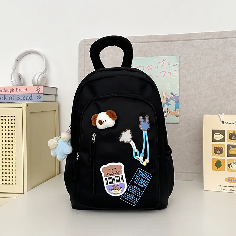 Vack Nylon Backpack Unisex Multicolor-1