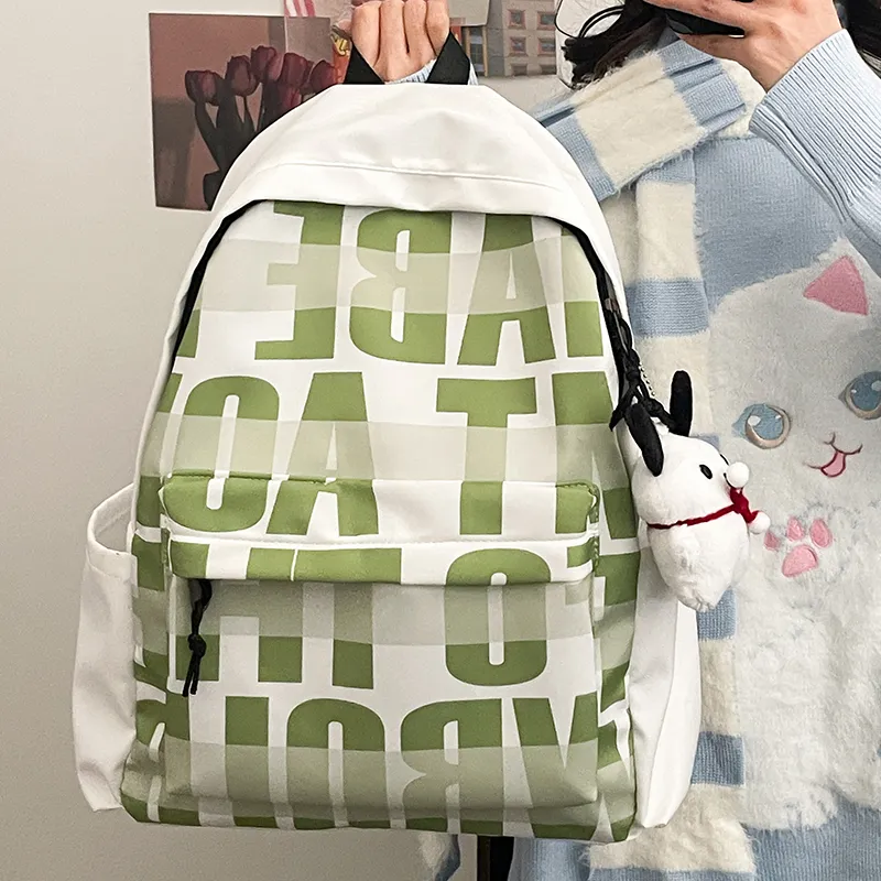 Vack Nylon Backpack Unisex Multicolor-6