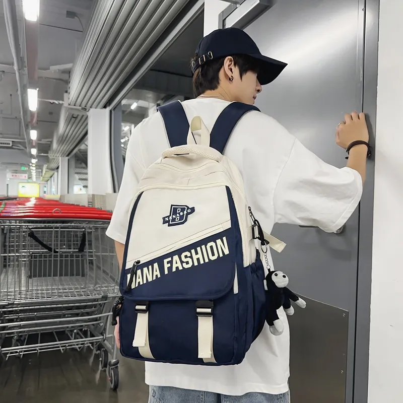 Vack Nylon Backpack Unisex Multicolor-19