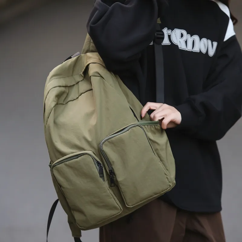 Vack Nylon Backpack Unisex Multicolor-11