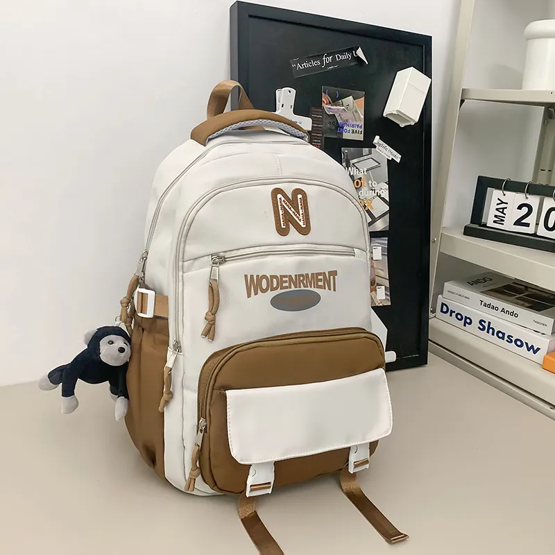 Vack Nylon Backpack Unisex Multicolor-13