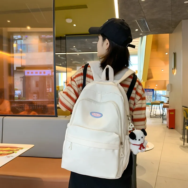 Vack Nylon Backpack Unisex Multicolor-3
