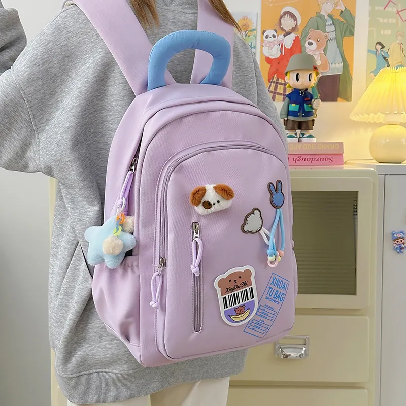 Vack Nylon Backpack Unisex Multicolor-7