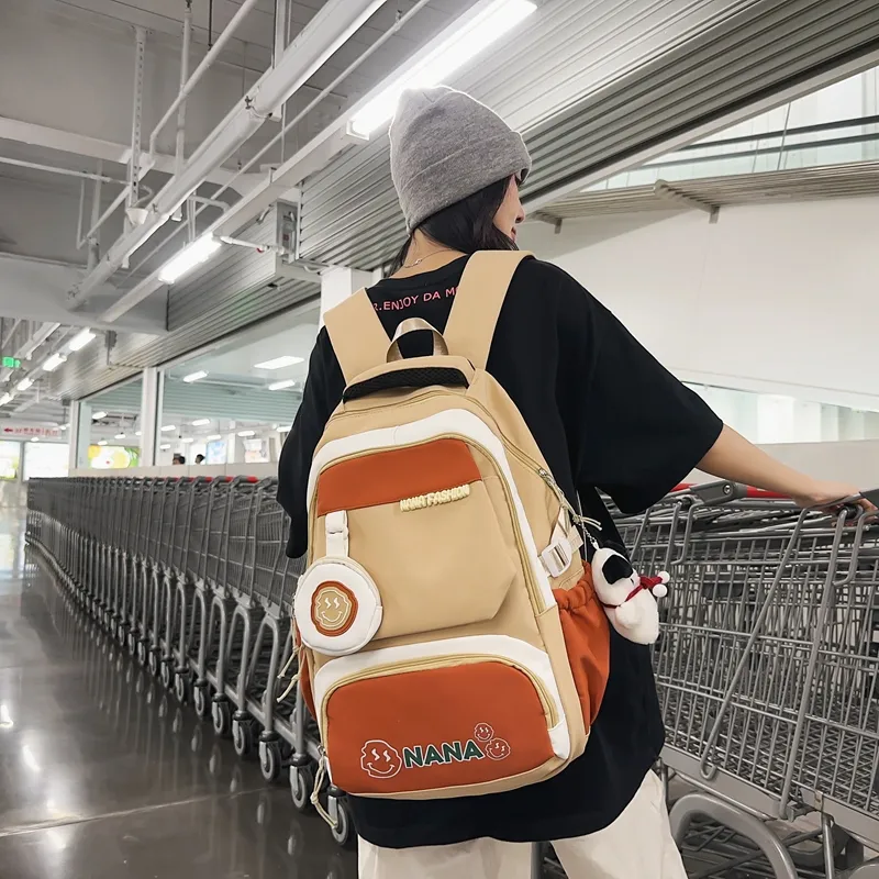 Vack Nylon Backpack Unisex Multicolor-11