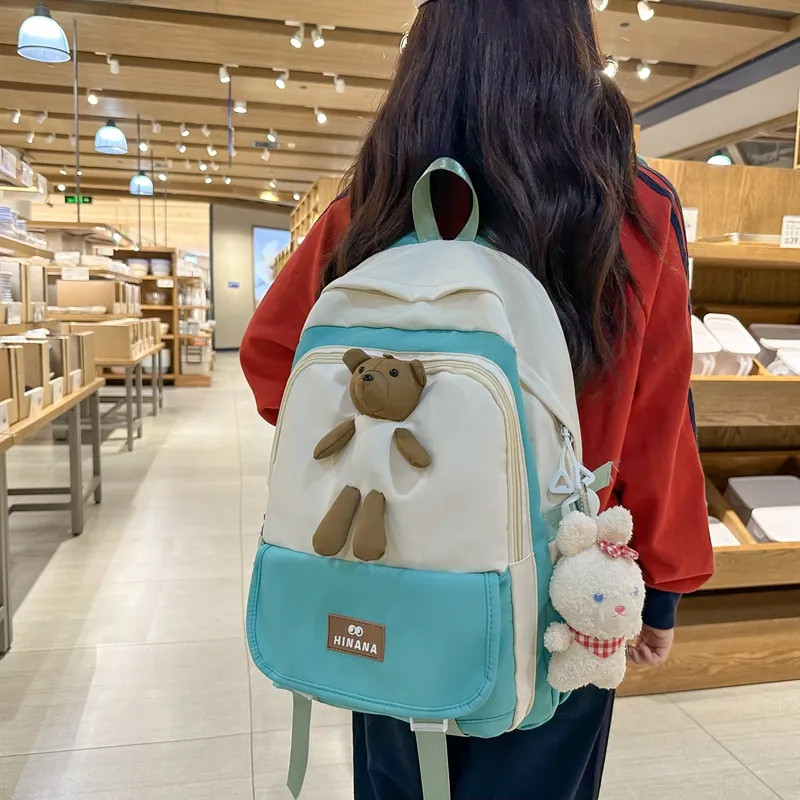 Vack Nylon Backpack Unisex Multicolor-17