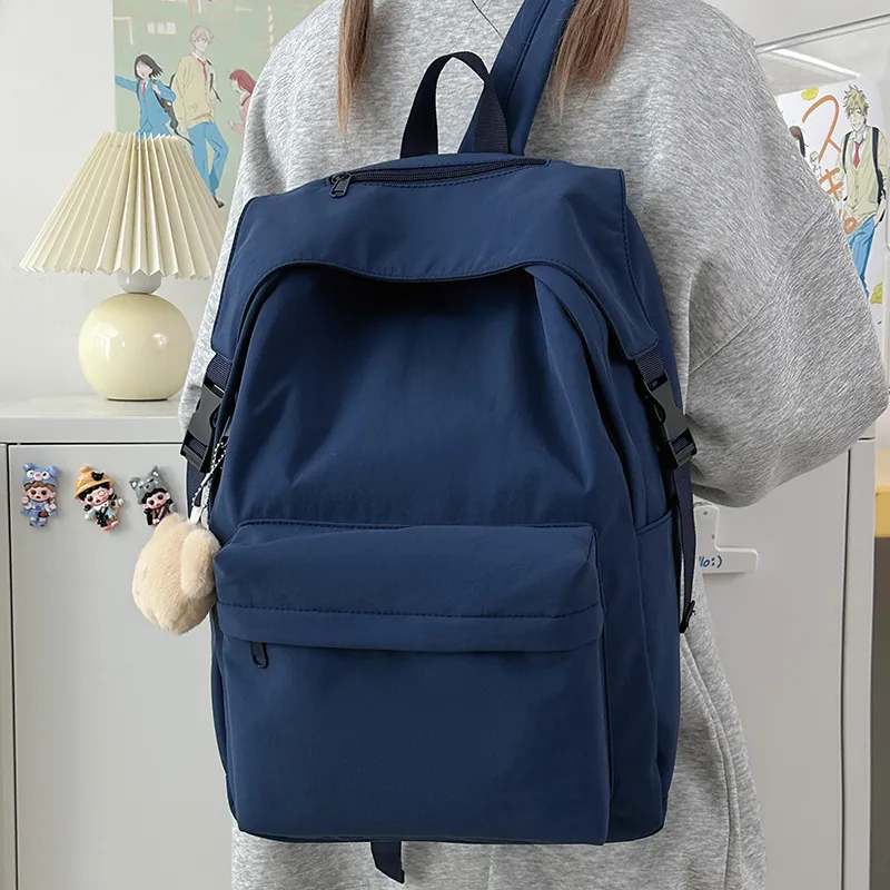 Vack Nylon Backpack Unisex Multicolor-19