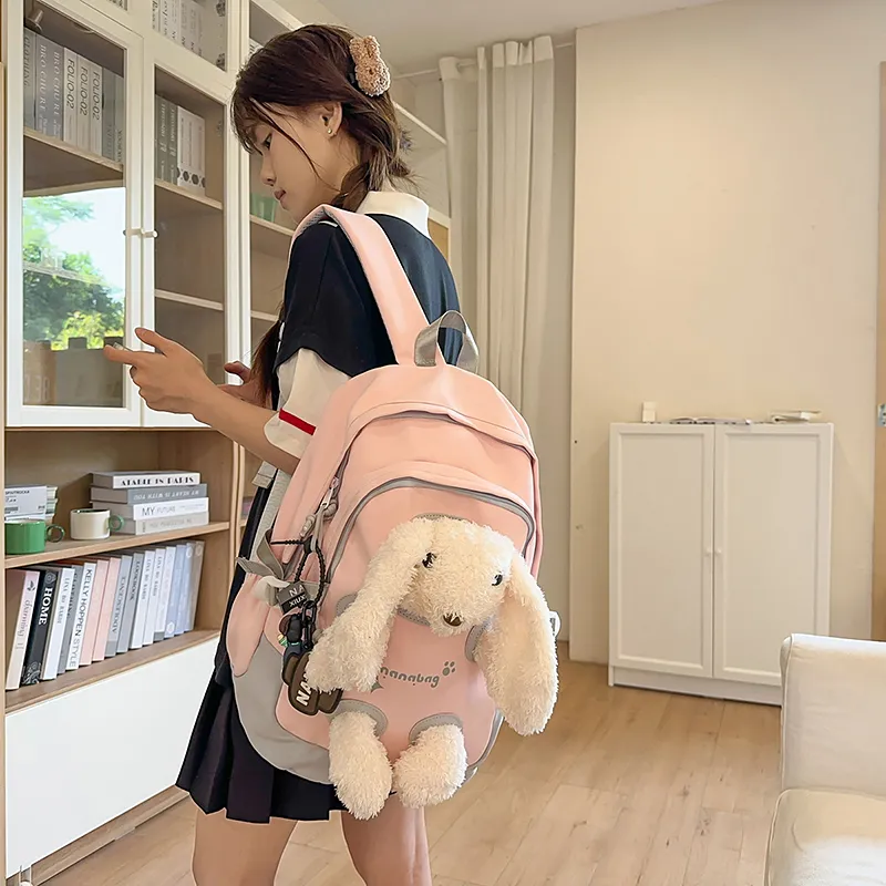 Vack Nylon Backpack Unisex Multicolor-20