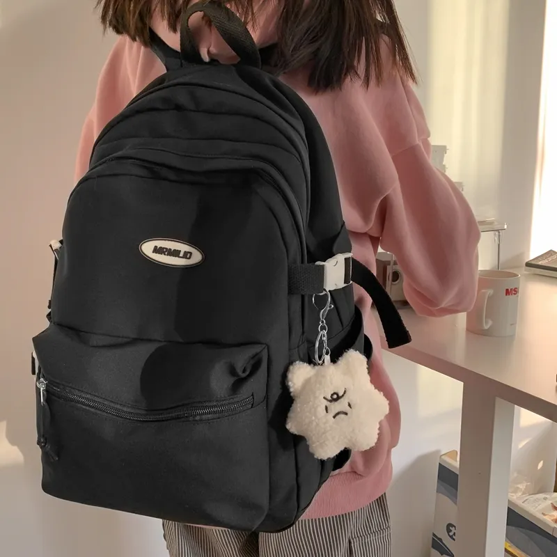 Vack Nylon Backpack Unisex Multicolor-10