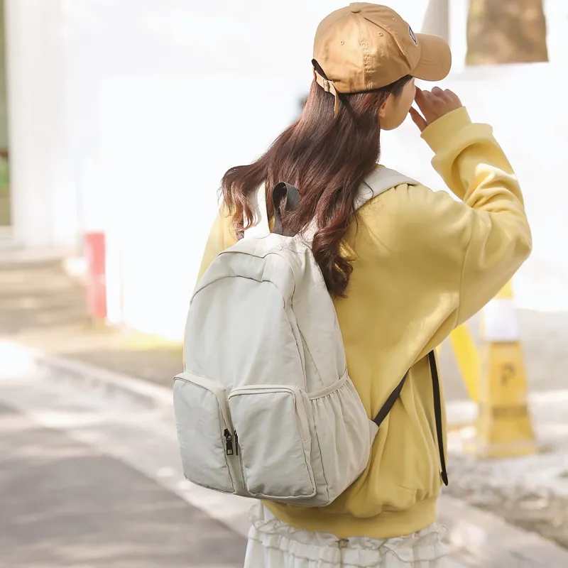Vack Nylon Backpack Unisex Multicolor-1