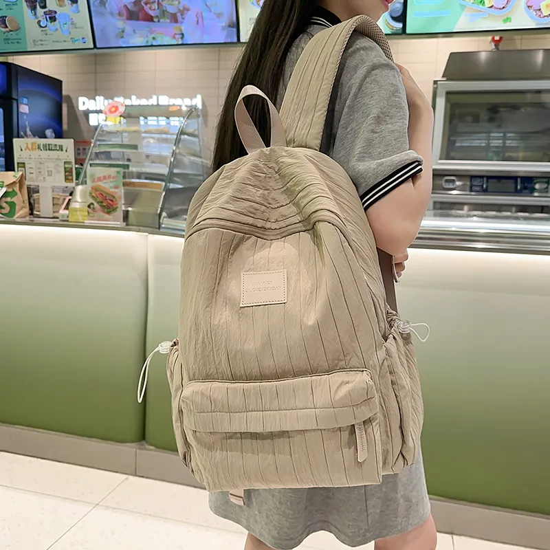 Vack Nylon Backpack Unisex Multicolor-18
