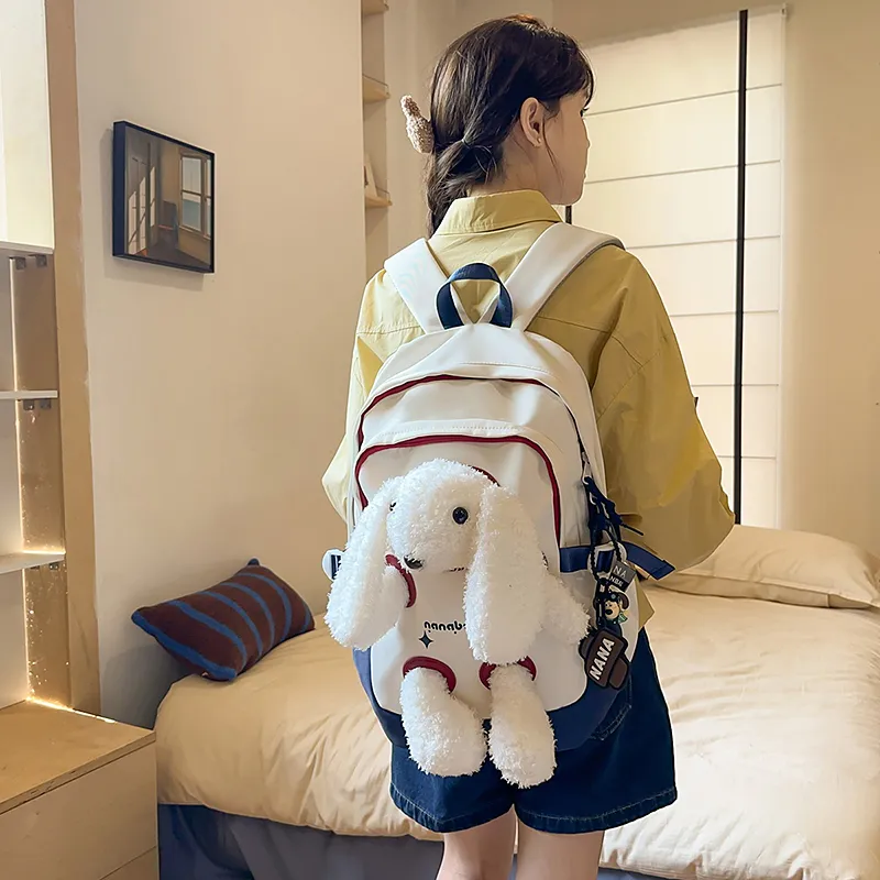 Vack Nylon Backpack Unisex Multicolor-7