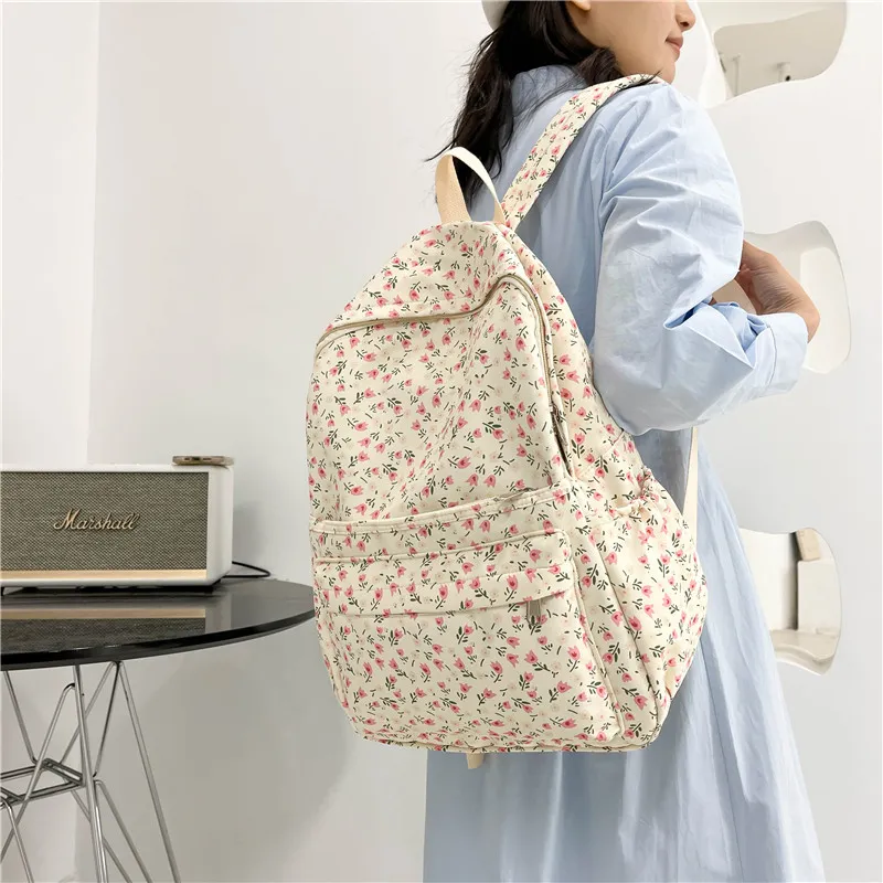 Vack Canvas Backpack Women's Multicolor-10