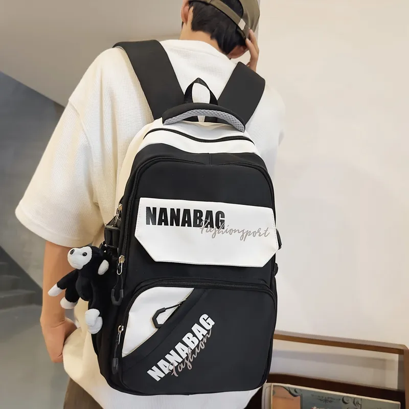 Vack Nylon Backpack Unisex Multicolor-1
