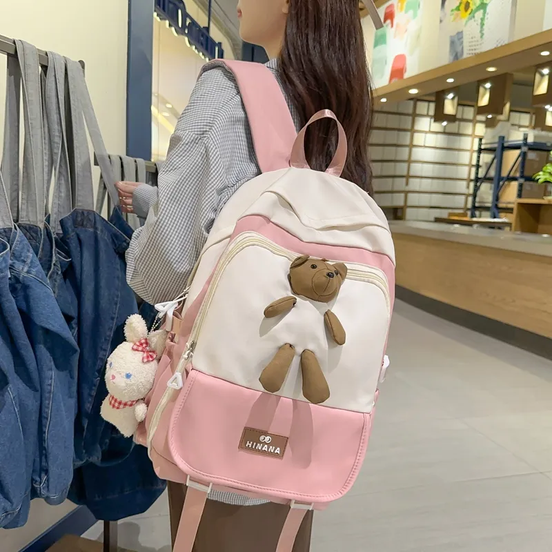 Vack Nylon Backpack Unisex Multicolor-19