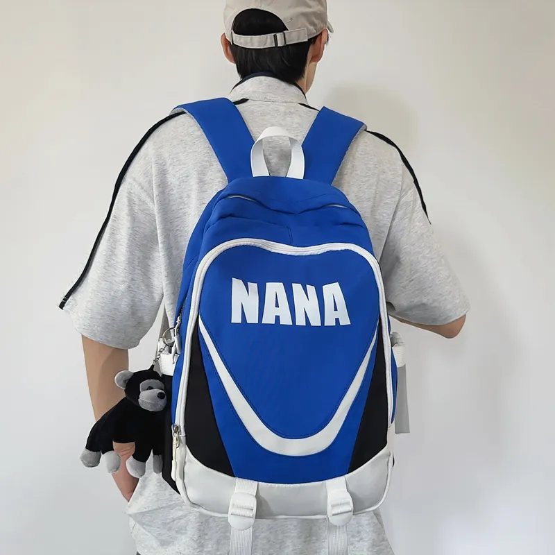 Vack Nylon Backpack Regular Unisex Black/Red/Blue/Brown-10