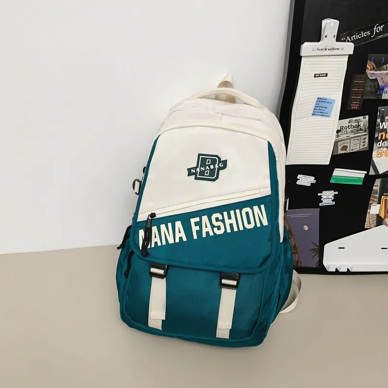 Vack Nylon Backpack Unisex Multicolor-16