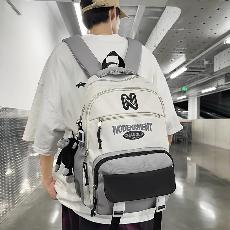 Vack Nylon Backpack Unisex Multicolor-2