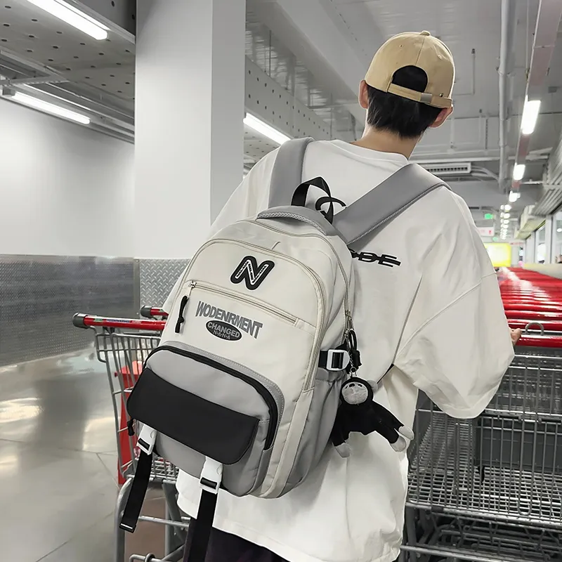 Vack Nylon Backpack Unisex Multicolor-1