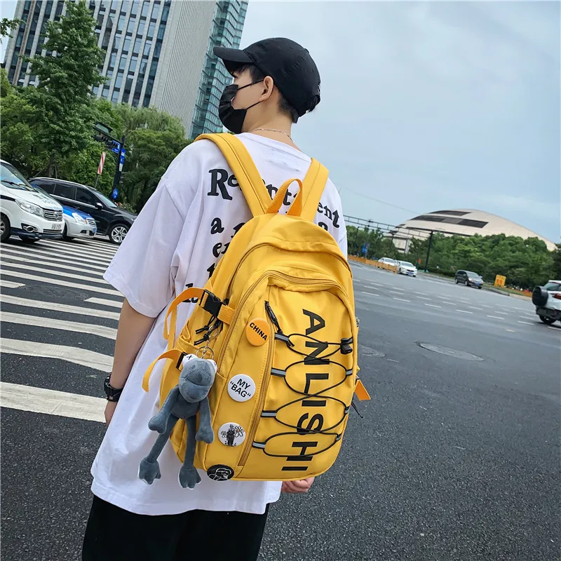 Vack Nylon Backpack Unisex Multicolor-14