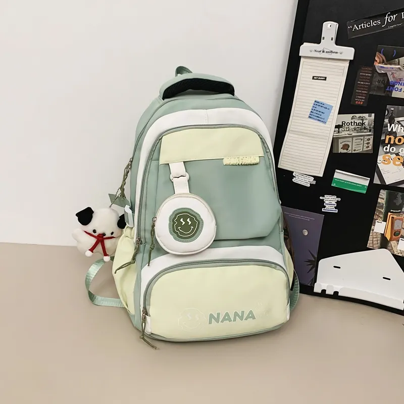 Vack Nylon Backpack Unisex Multicolor-20