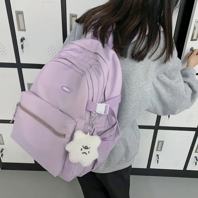 Vack Nylon Backpack Unisex Multicolor-16