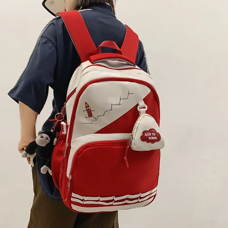Vack Nylon Backpack Unisex Multicolor-10